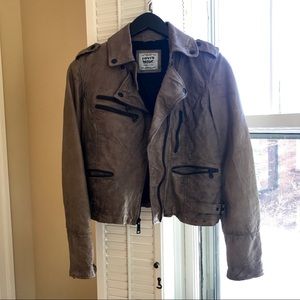 Levi's Tumbled Leather Moto Jacket